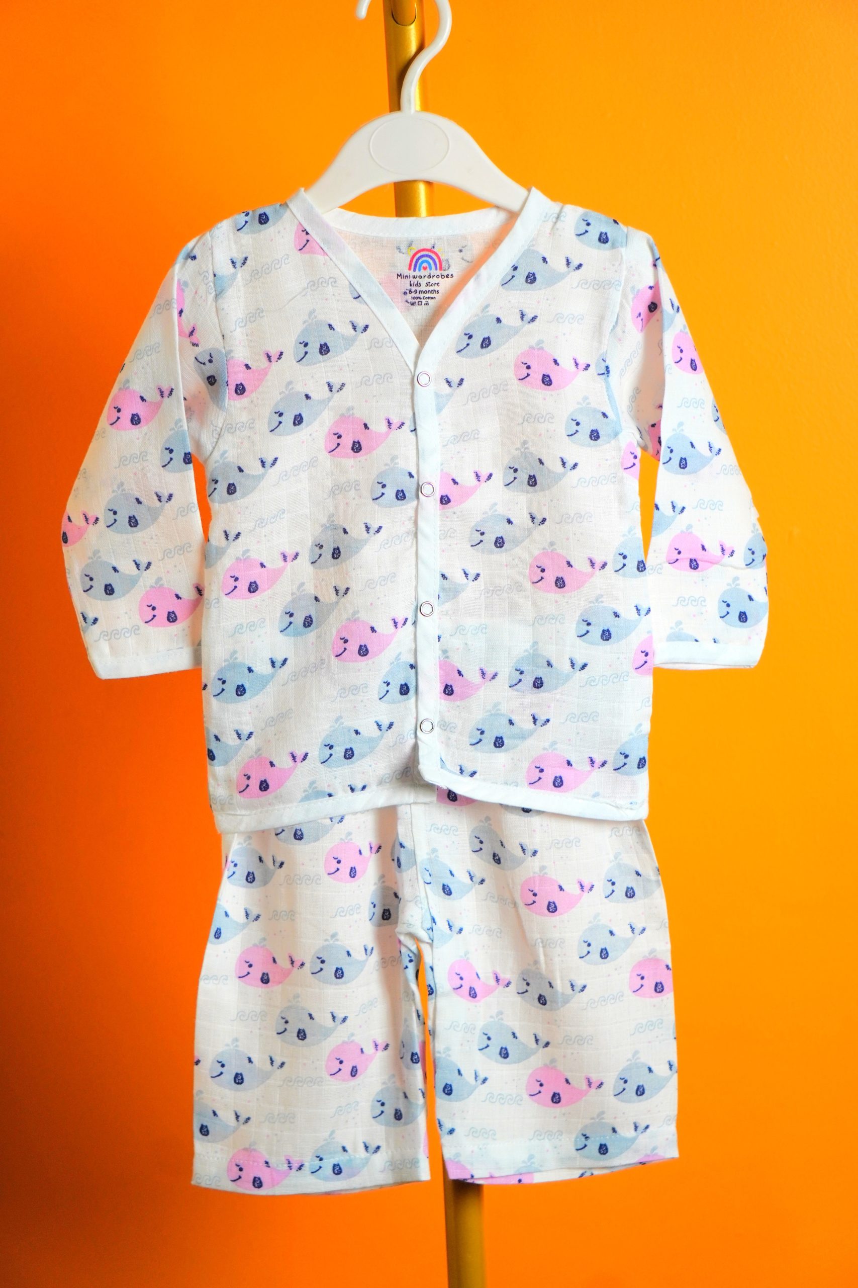 Whale pattern-Full sleeve set