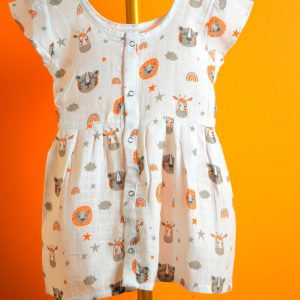 Animal pattern-Frill frock