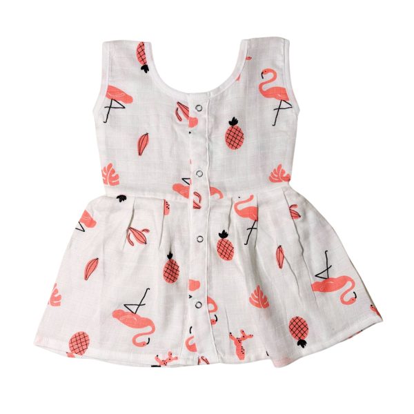 Flamingo Patterns - Button Frock