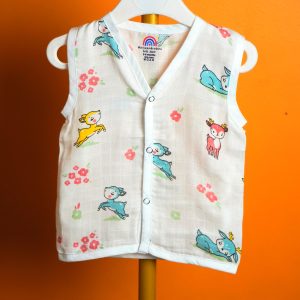 Deer Print-Muslin Jabla