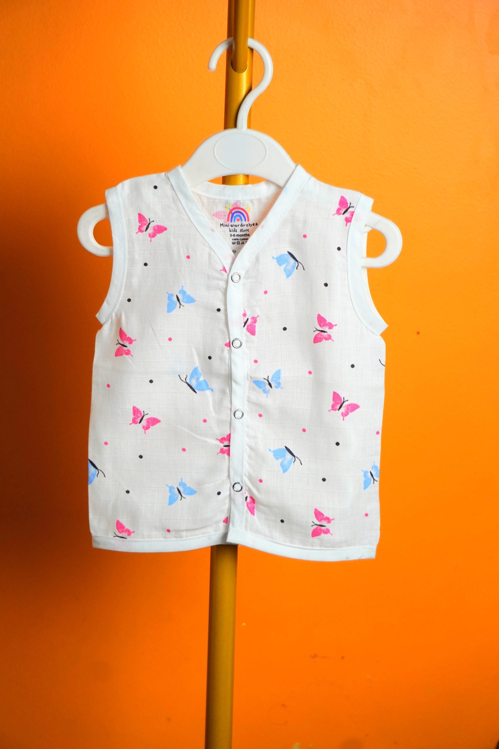 Butterfly print-Muslin Jabla