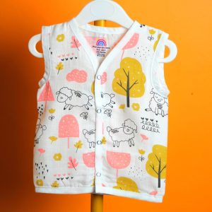 Sheepy pop Print-Muslin Jabla