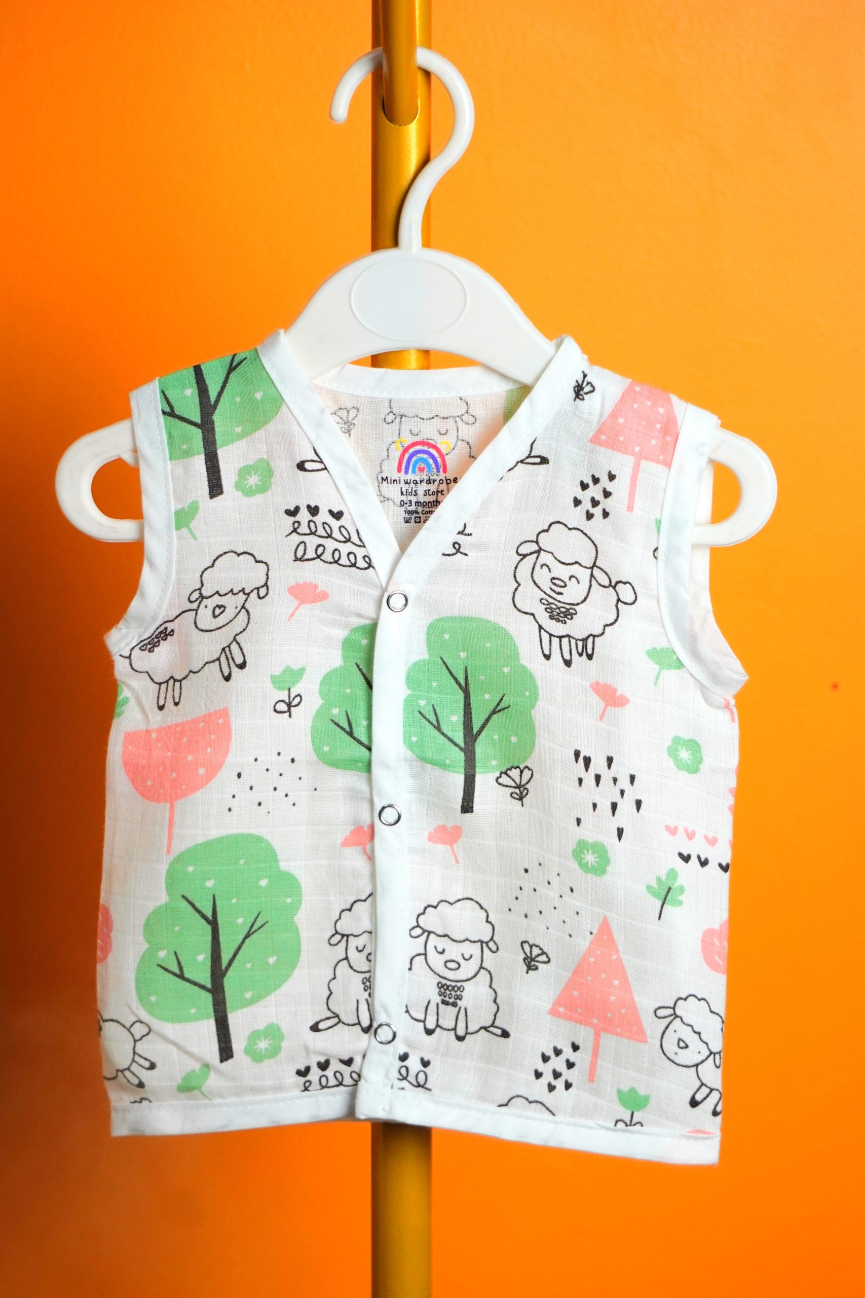 Sheep print-Muslin Jabla