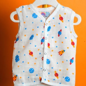 Space print-Muslin Jabla
