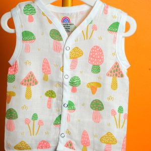 Mushroom print-Muslin Jabla