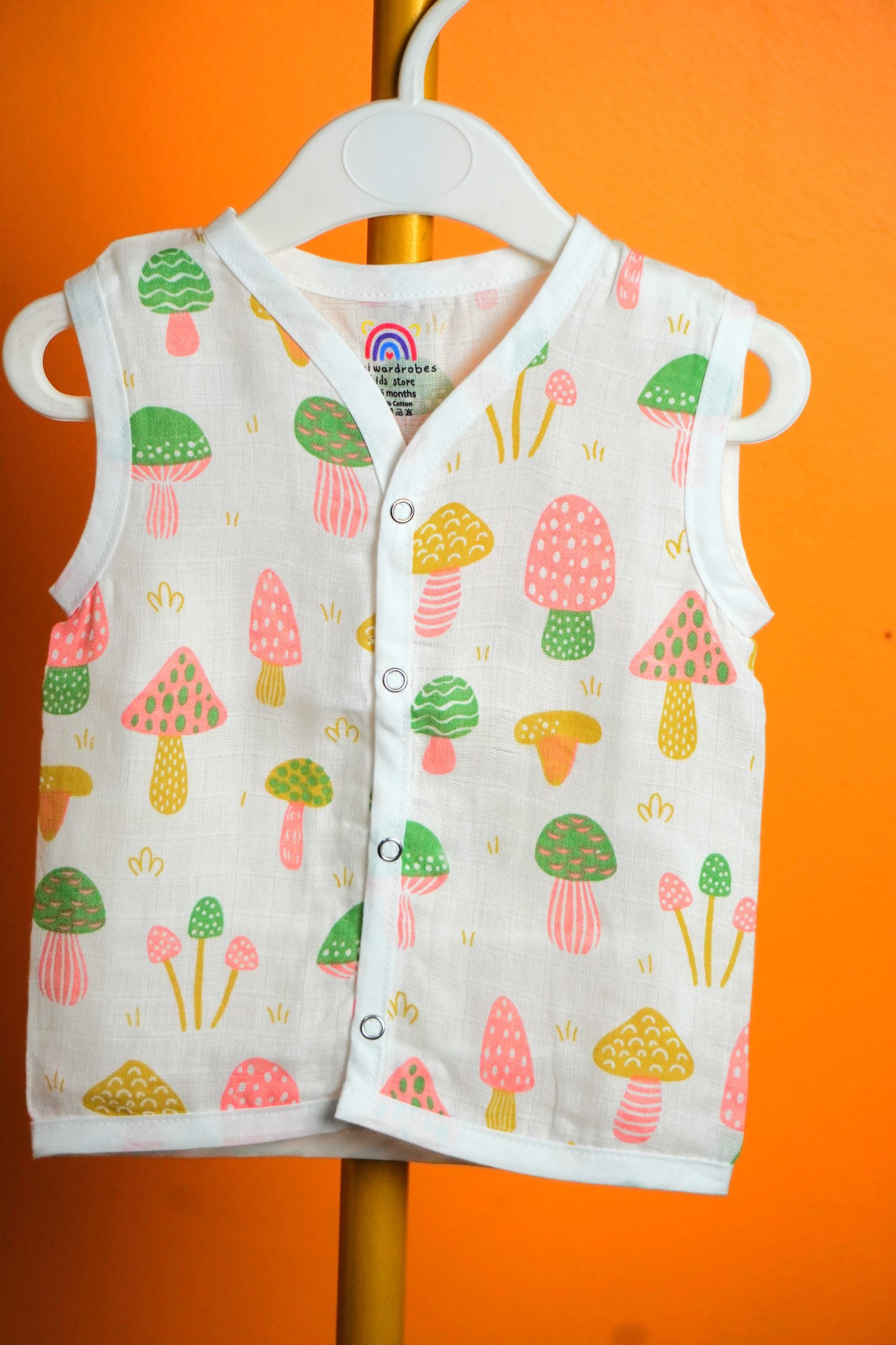 Mushroom print-Muslin Jabla