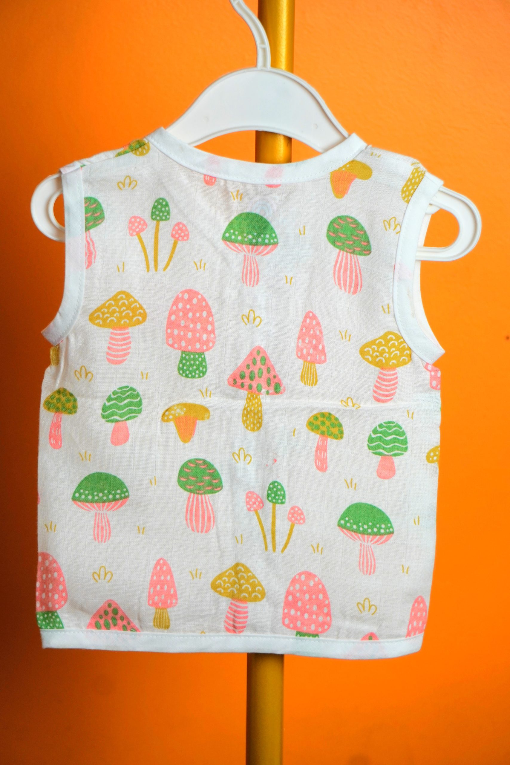 Mushroom print-Muslin Jabla - Image 3