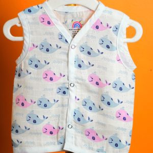 Whale Print-Muslin Jabla