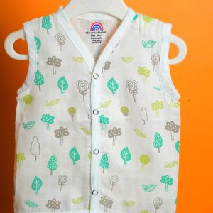 Leaf Print-Muslin Jabla