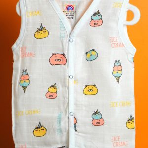 Ice Bear Print-Muslin Jabla