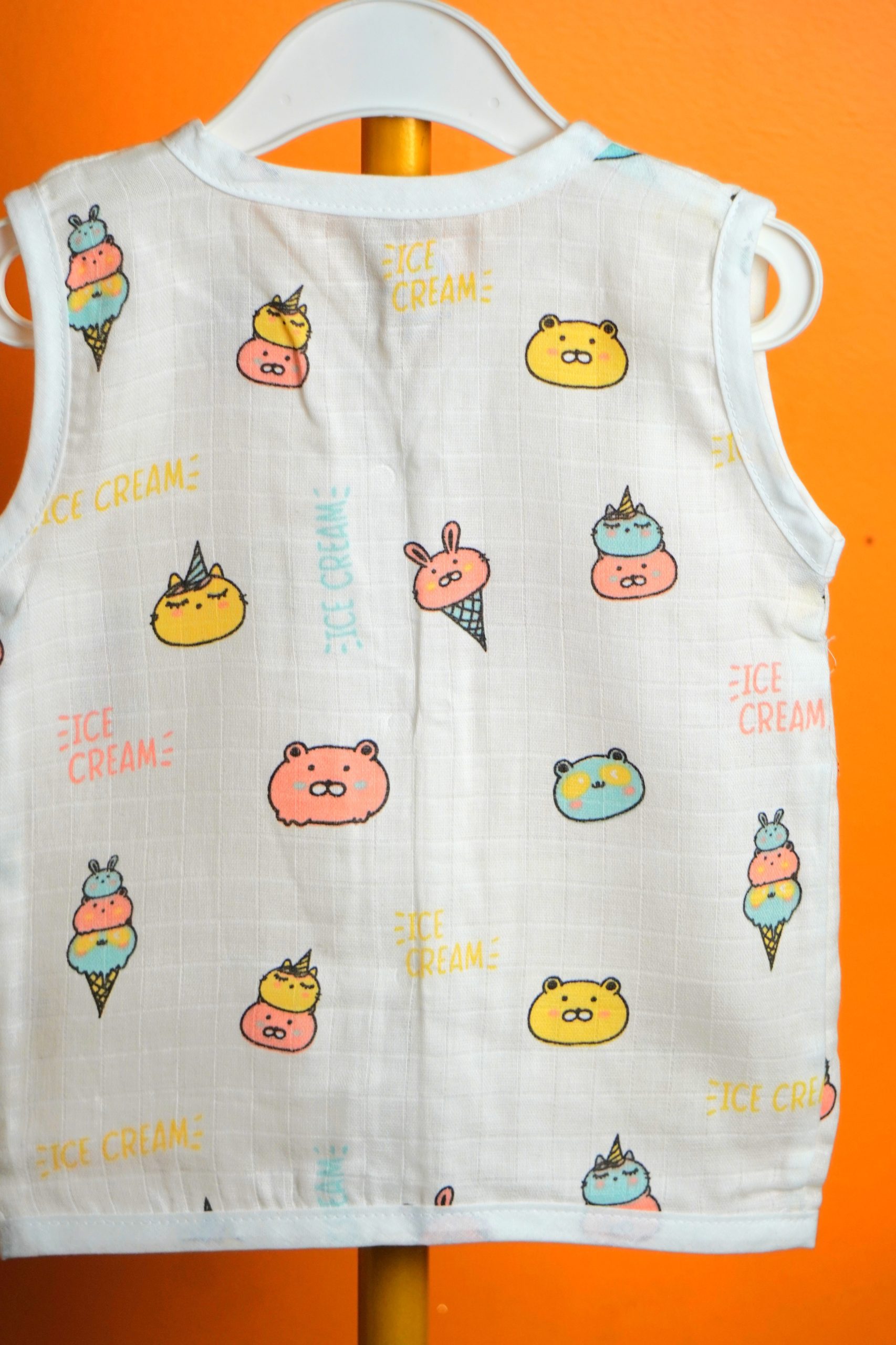 Ice Bear Print-Muslin Jabla - Image 3
