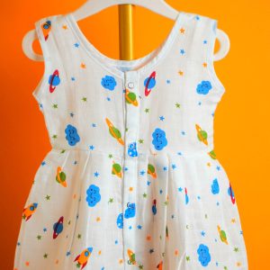 Space Patterns - Button Frock