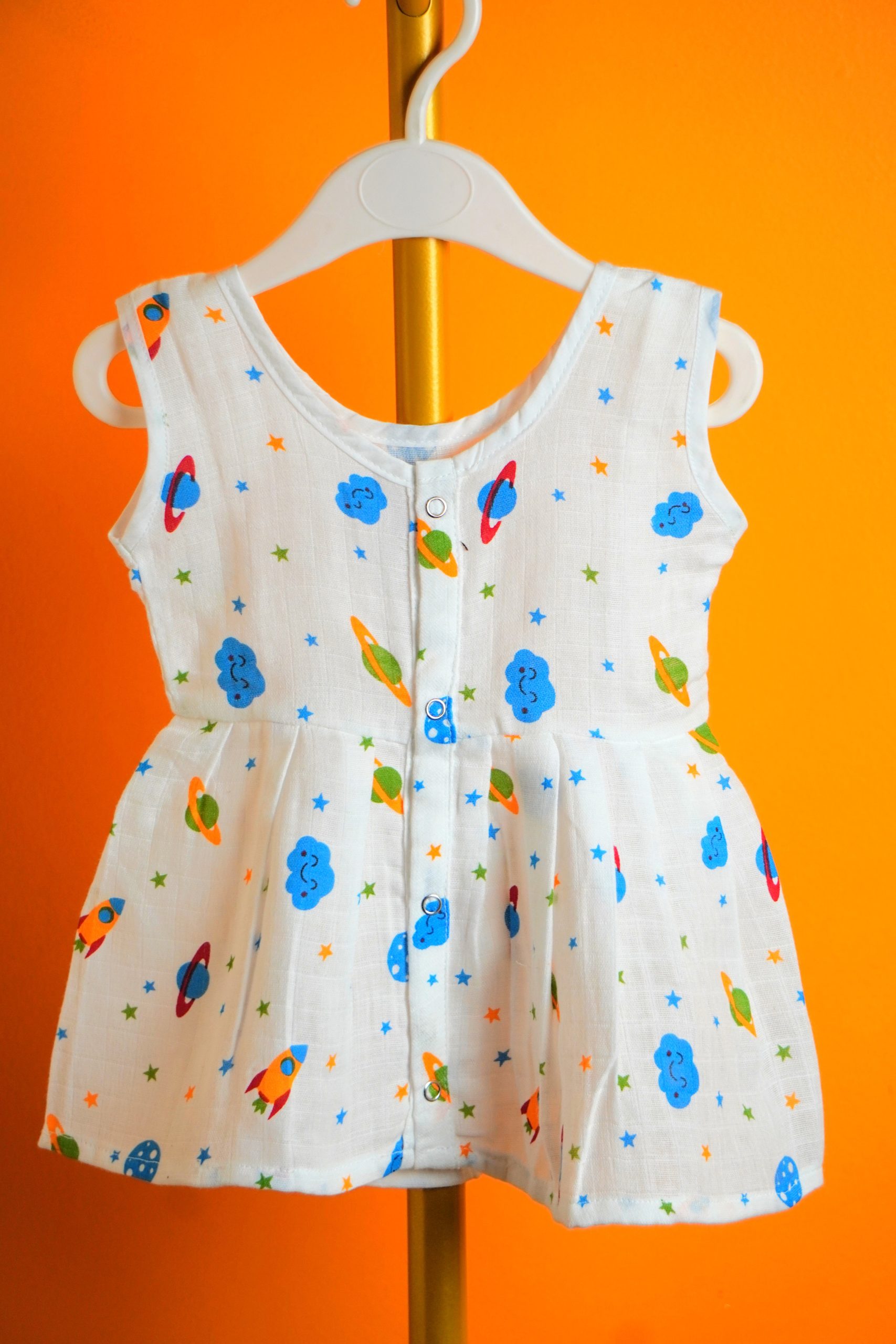 Space Patterns - Button Frock