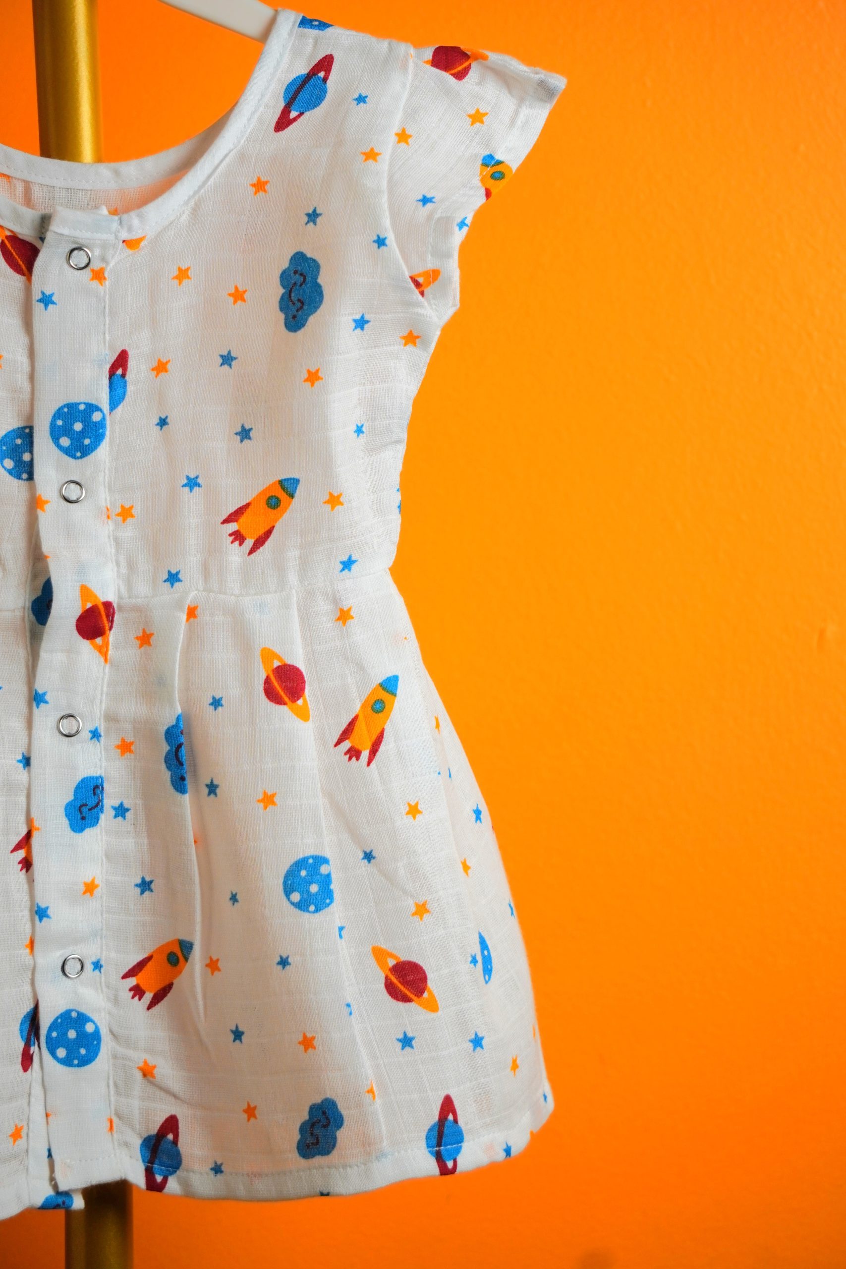 Space print -Frill Frock - Image 2