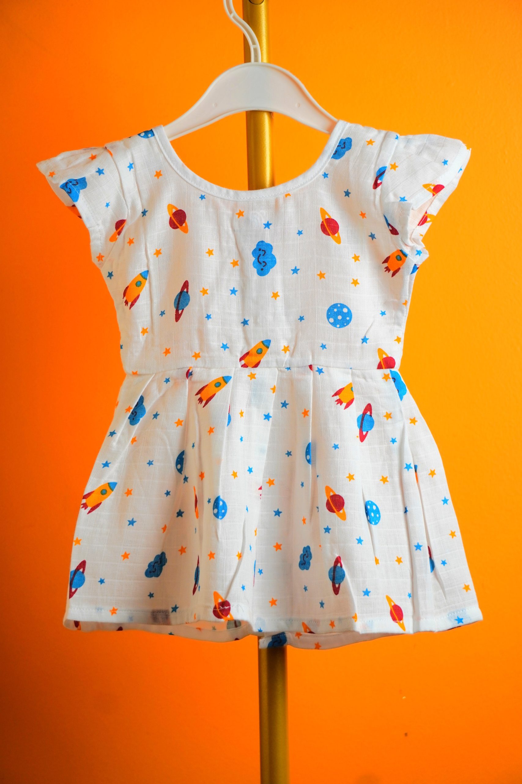 Space print -Frill Frock - Image 3