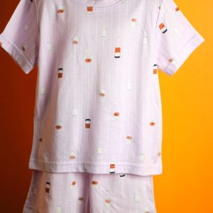 Lilac colour -knitted set