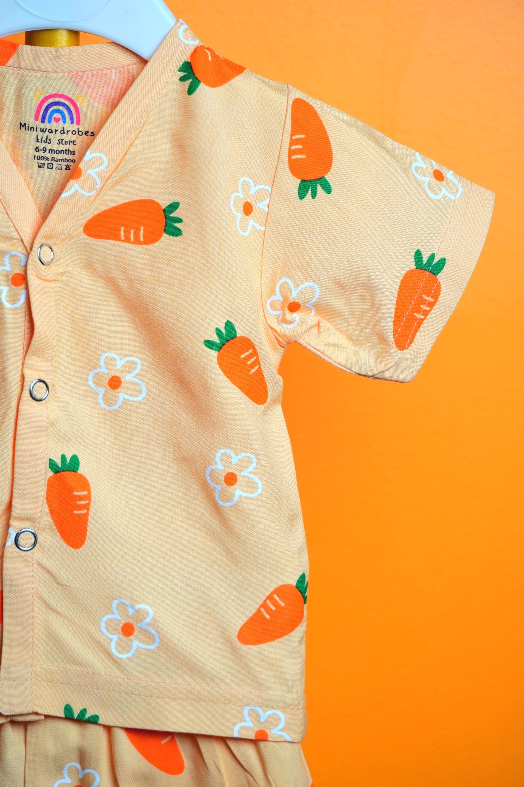 Carrot printed- Bamboo sets - Image 2