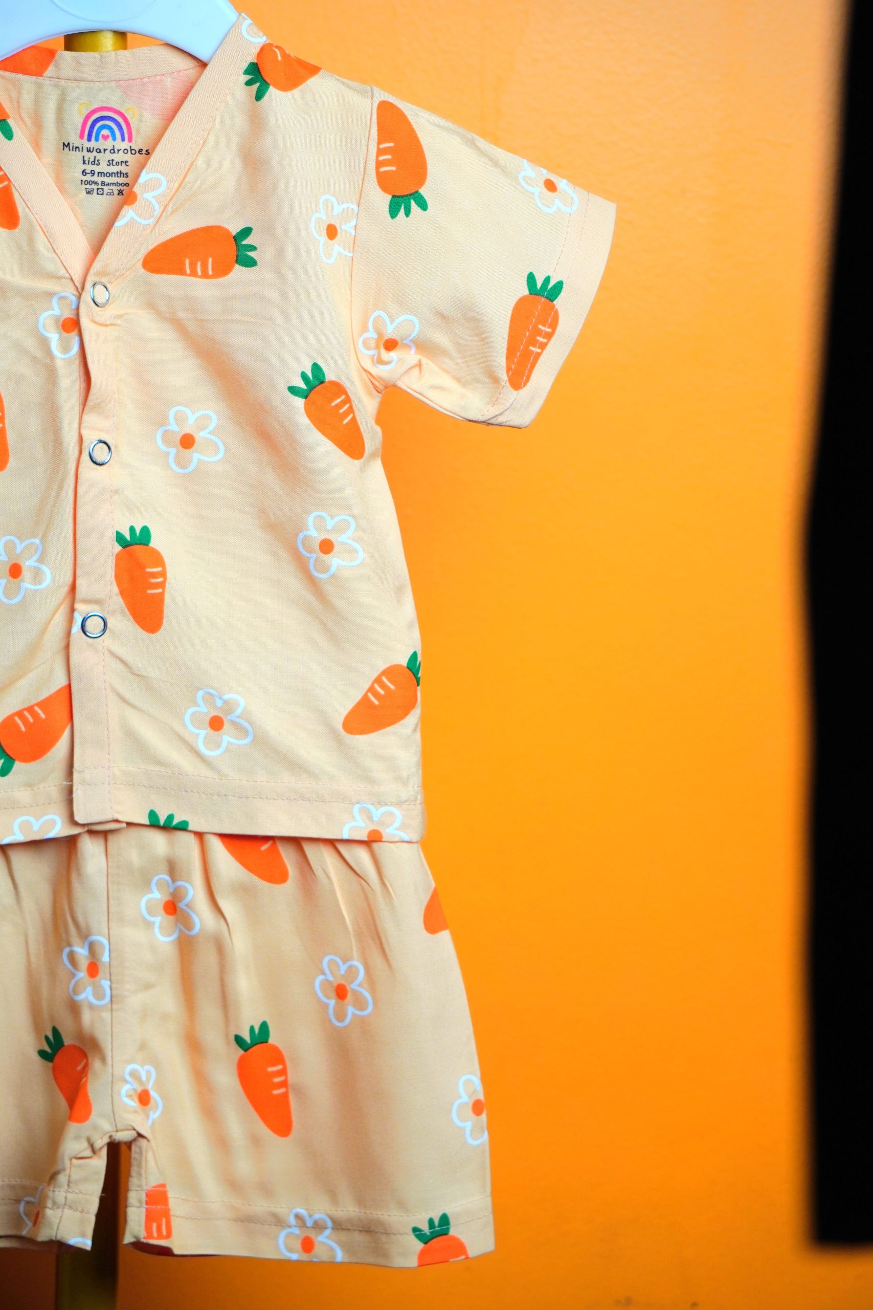 Carrot printed- Bamboo sets - Image 3