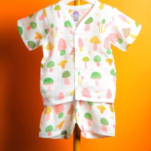 Mushroom Pattern-Half Sleeve set