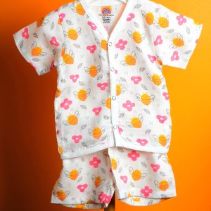 Honey bee Pattern-Half Sleeve set
