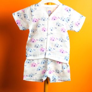 Whale Pattern-Half sleeve set