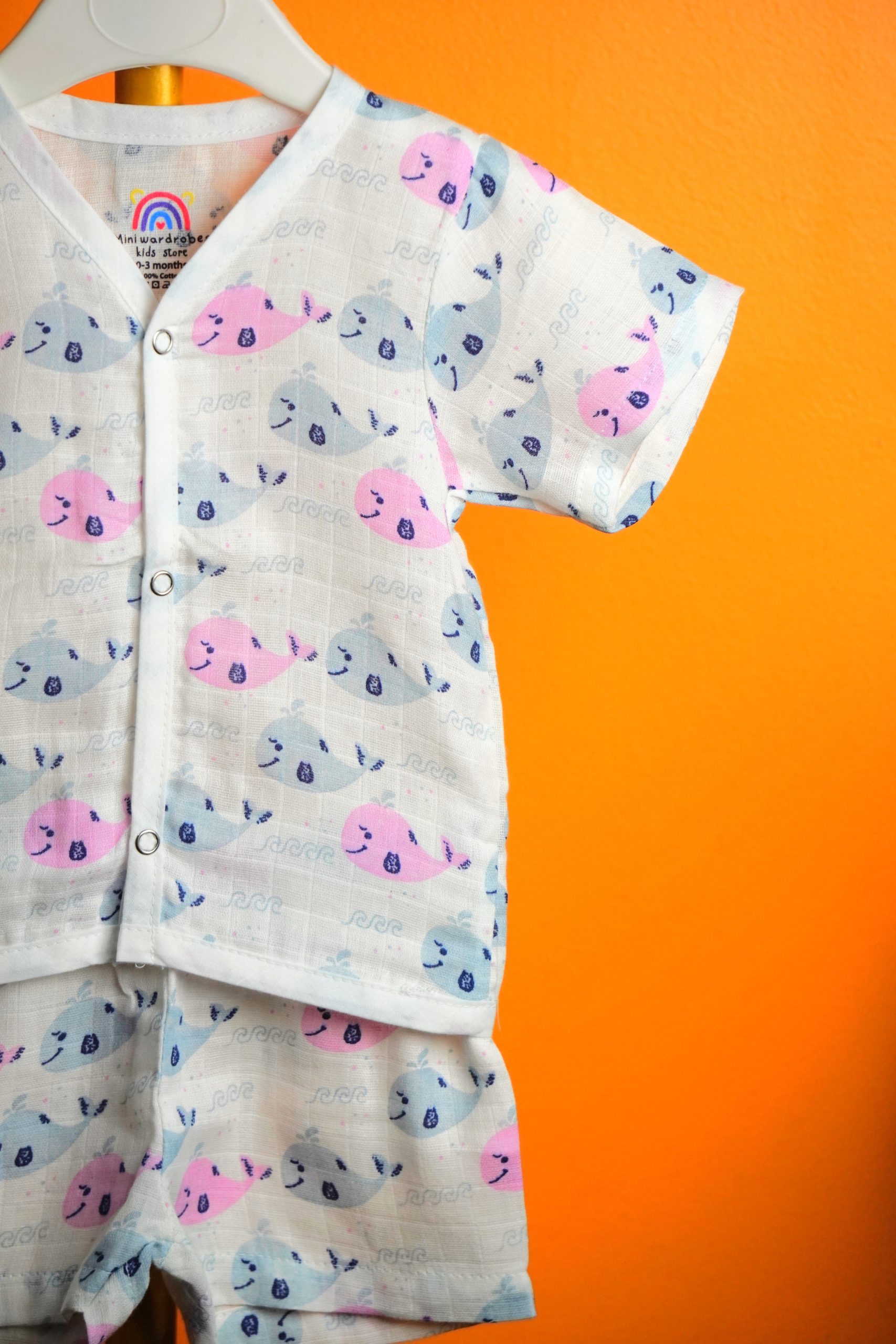 Whale Pattern-Half sleeve set - Image 2